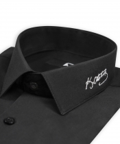 Atatürk İmzalı Business Siyah Hatıra Gömleği 